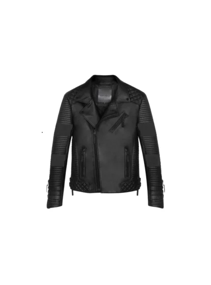 KANG-1030GF KANGAROO Classic Style (MAN) : Matte Black Hardware Leather Jacket CONISTRUCTIO!